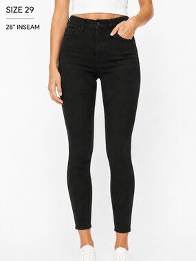 GAP True Skinny High Rise Black Jeans Size 29
